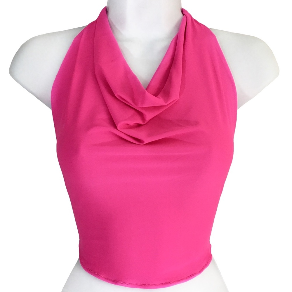 Clearance! Drape Top Festival Dancer VIP Bottle Server Rave Halter Crop Top EDC